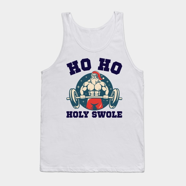 Swolen Gym Santa Clause, funny pumping iron, Tank Top by RepYourLook